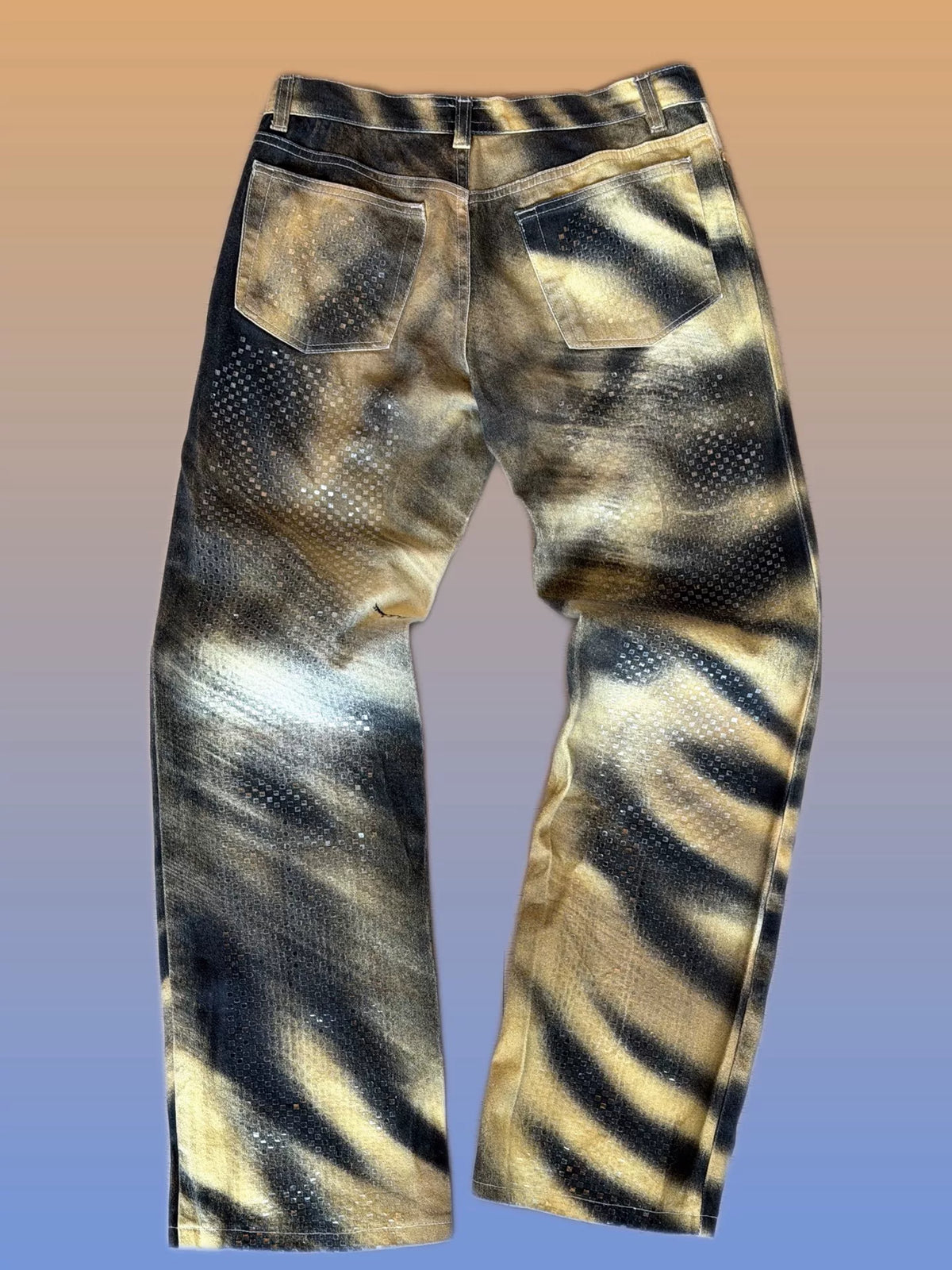 Roberto Cavalli 2000s vintage tiger print long pants