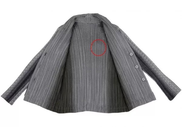 Issey Miyake Vintage Grey Gradient Pleated Top