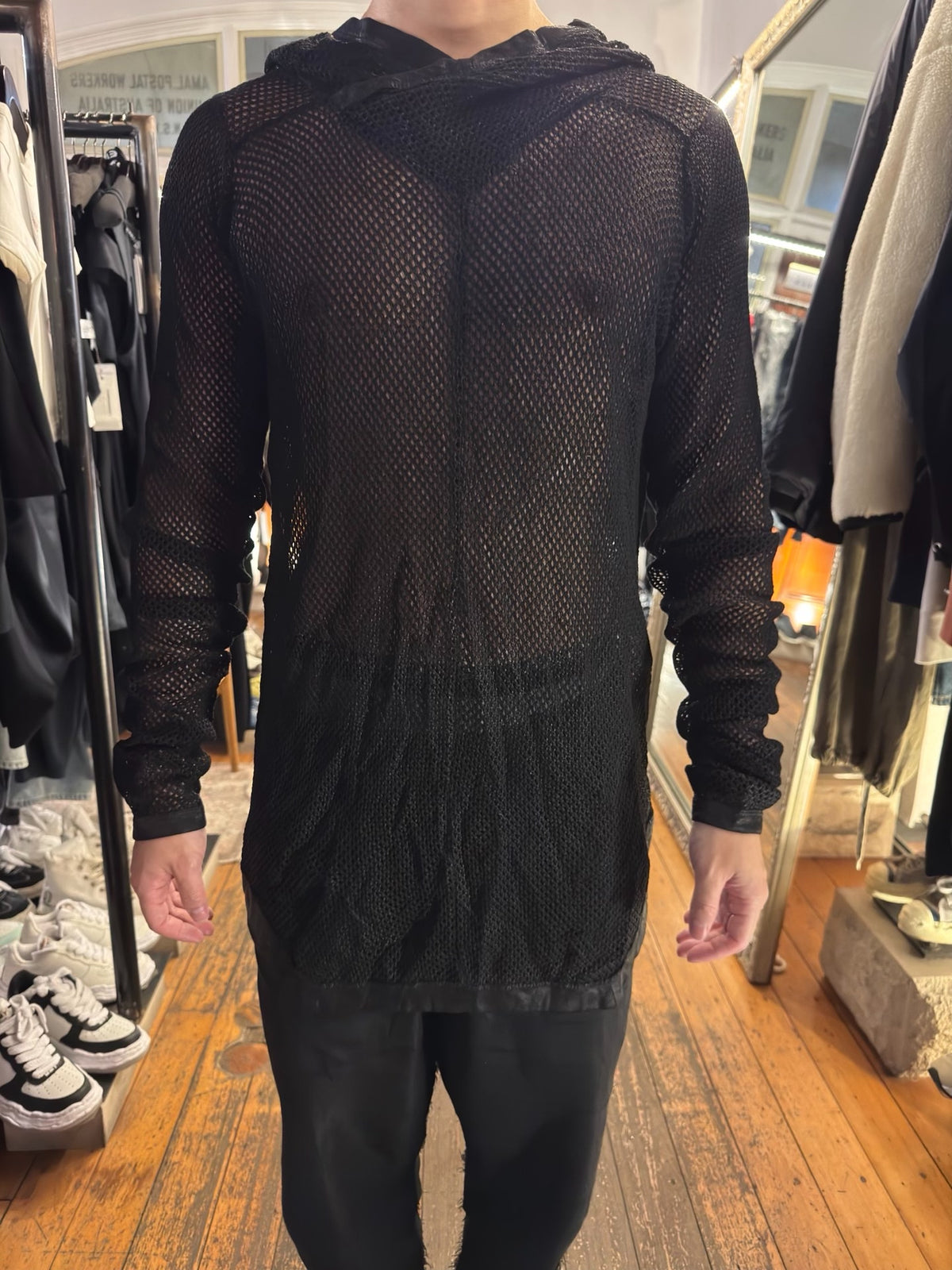 Julius SS15 Black Prism Cotton Sweater