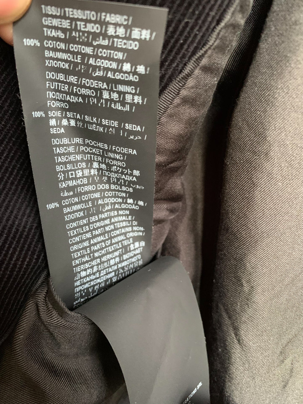 Saint Laurent Black Corduroy Jacket