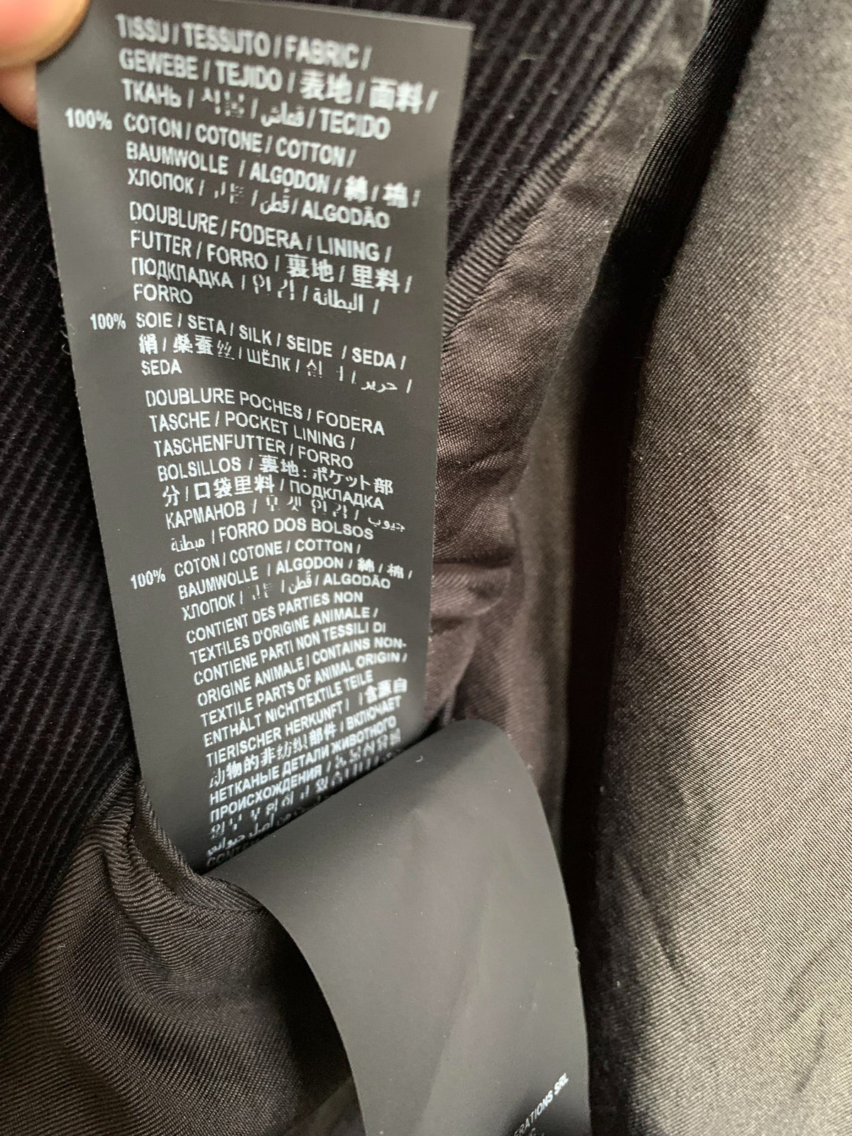 Saint Laurent Black Corduroy Jacket