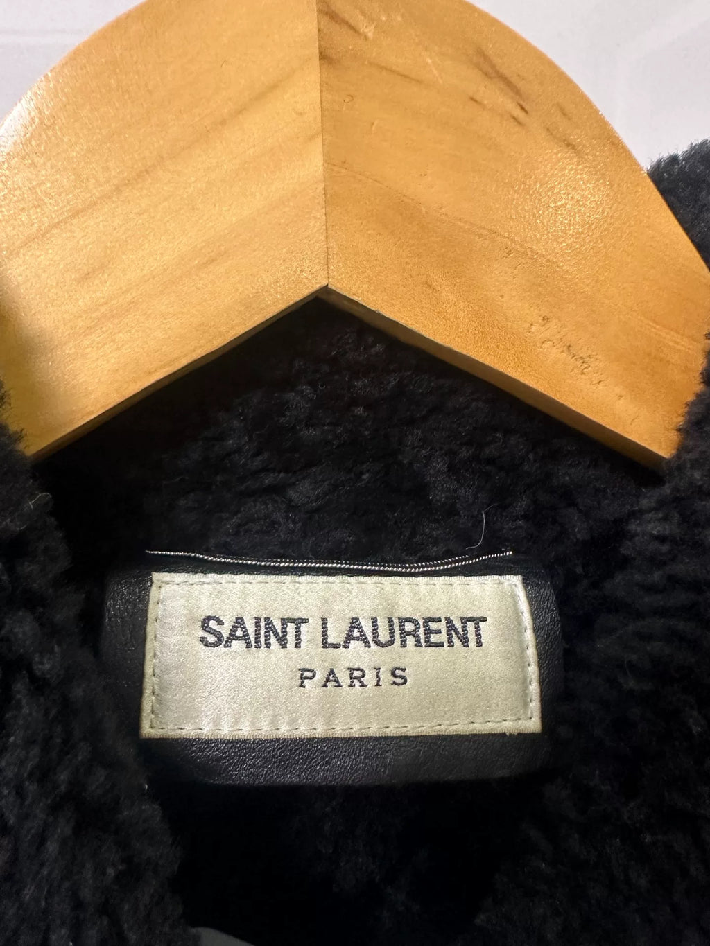Saint Laurent Black MA-1 Leather Jacket