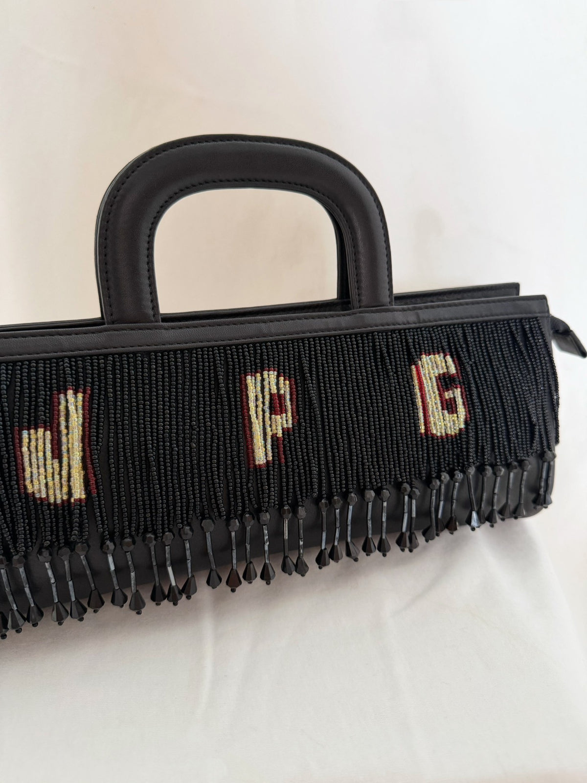Jean Paul Gaultier 90s Beige Fringe Tote Bag