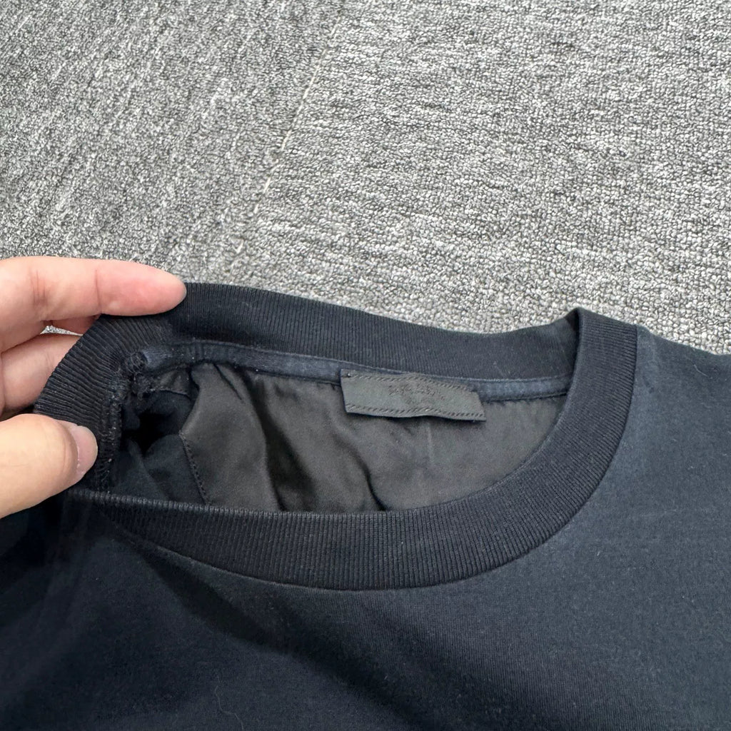 Prada Triangle Logo Pocket Short-Sleeve Top