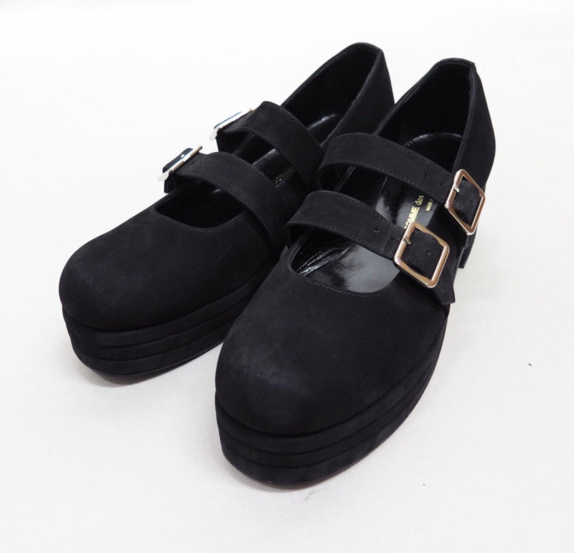 Comme Des Garçons 1990s Double-Buckle Chunky Mary Jane Heels