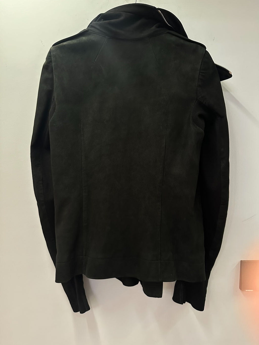 Rick Owens biker leather jacket
