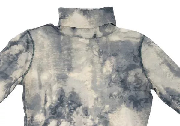 Jean Paul Gaultier Vintage Blue Floral Mesh Top