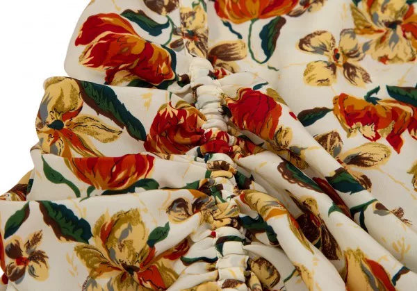 Jean Paul Gaultier Vintage Yellow Floral Mesh Dress