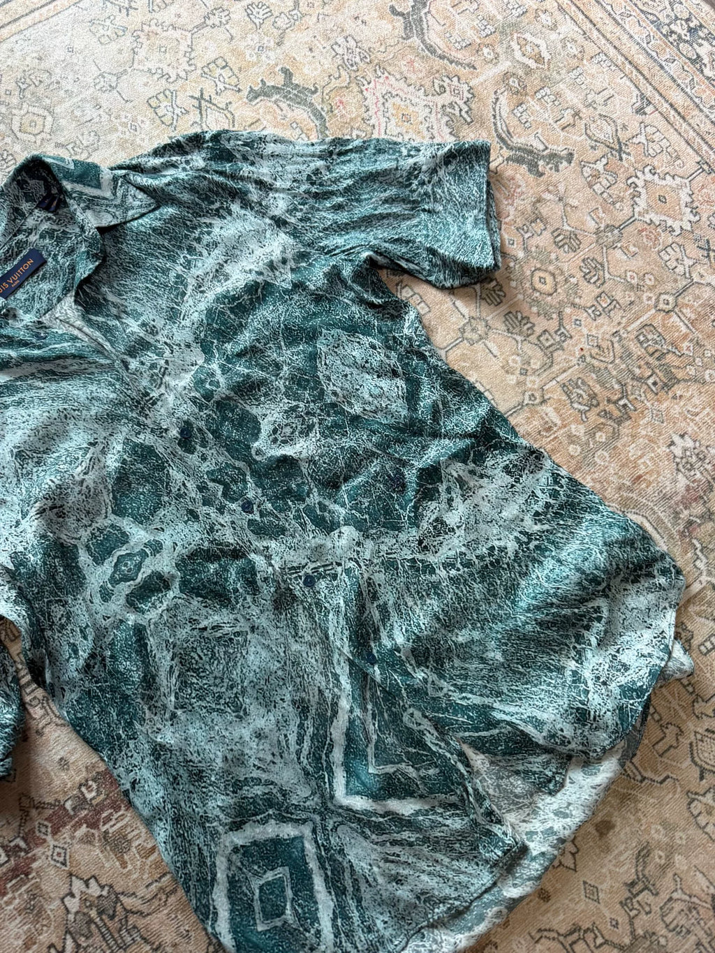 Louis Vuitton FW21 Marble Print Shirt