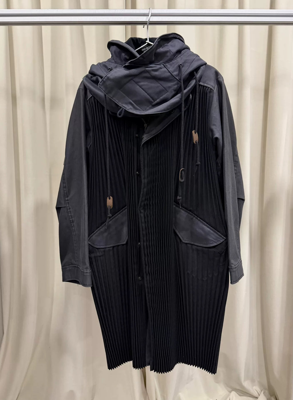 Junya Watanabe Detachable Hood Wrinkle Jacket