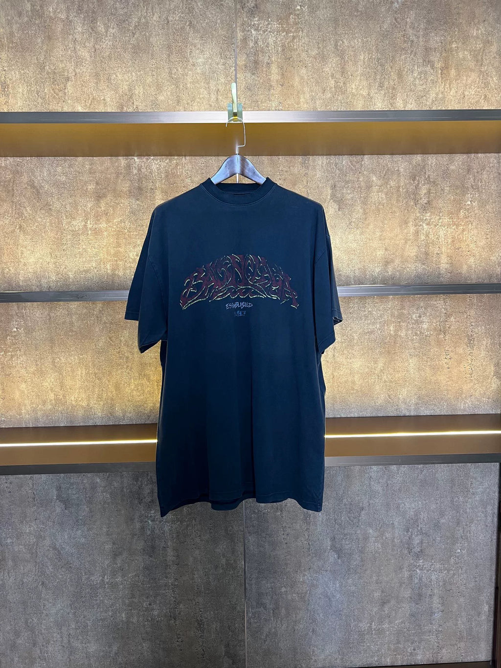 Balenciaga Disaster Flame Short Sleeve Top