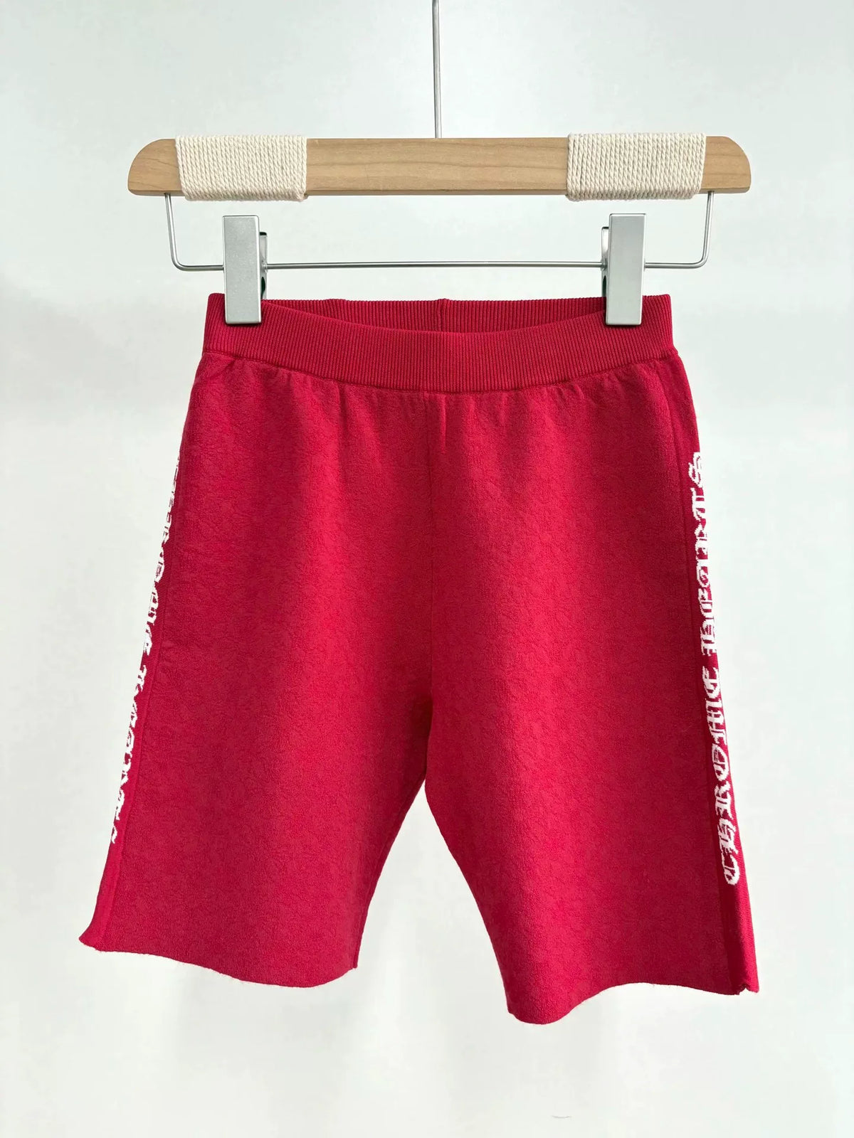 Chrome Hearts Red White Viscose Nylon Shorts