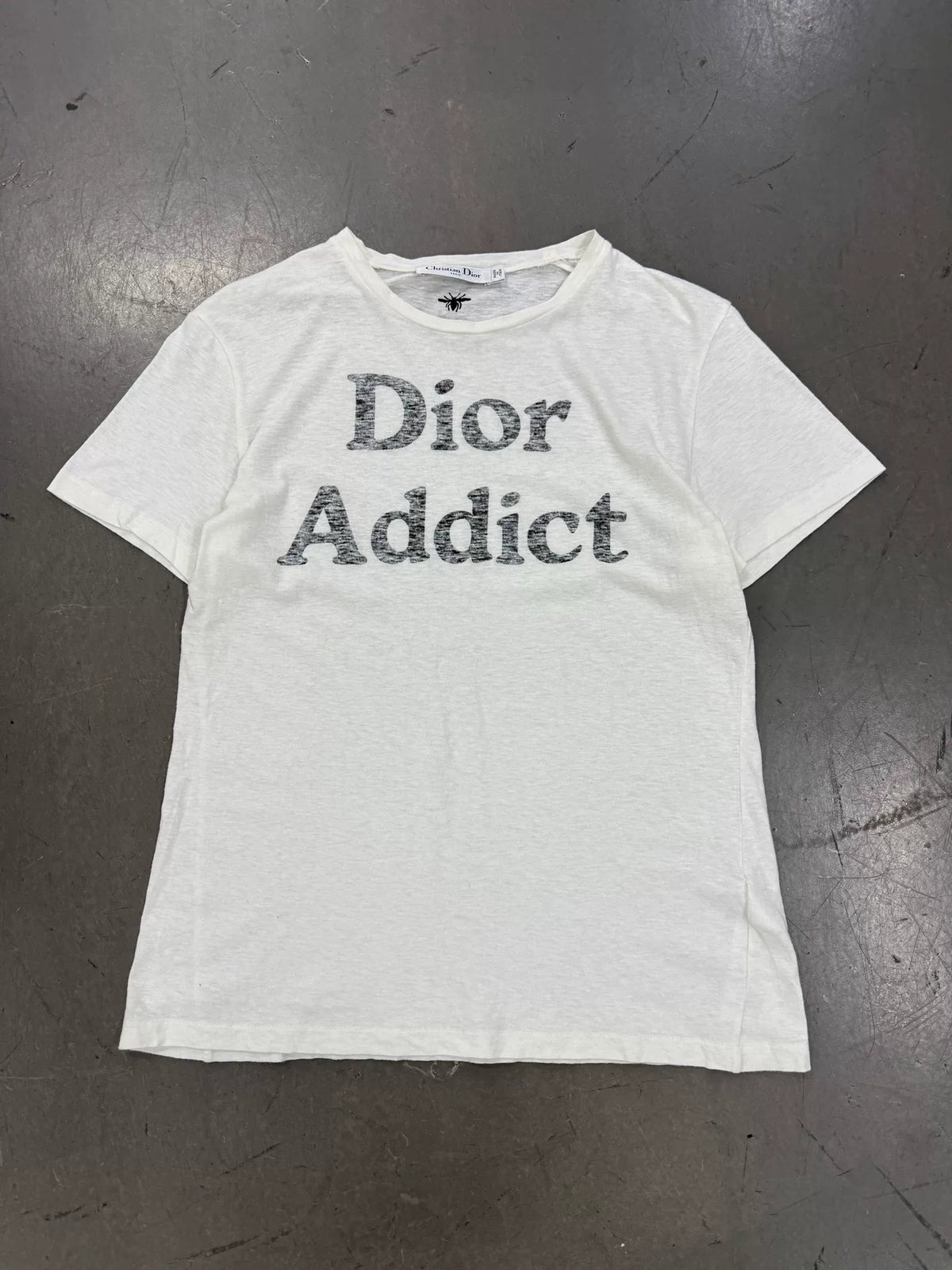 Dior SS02 "Addict" Logo Print Reversible T Shirt