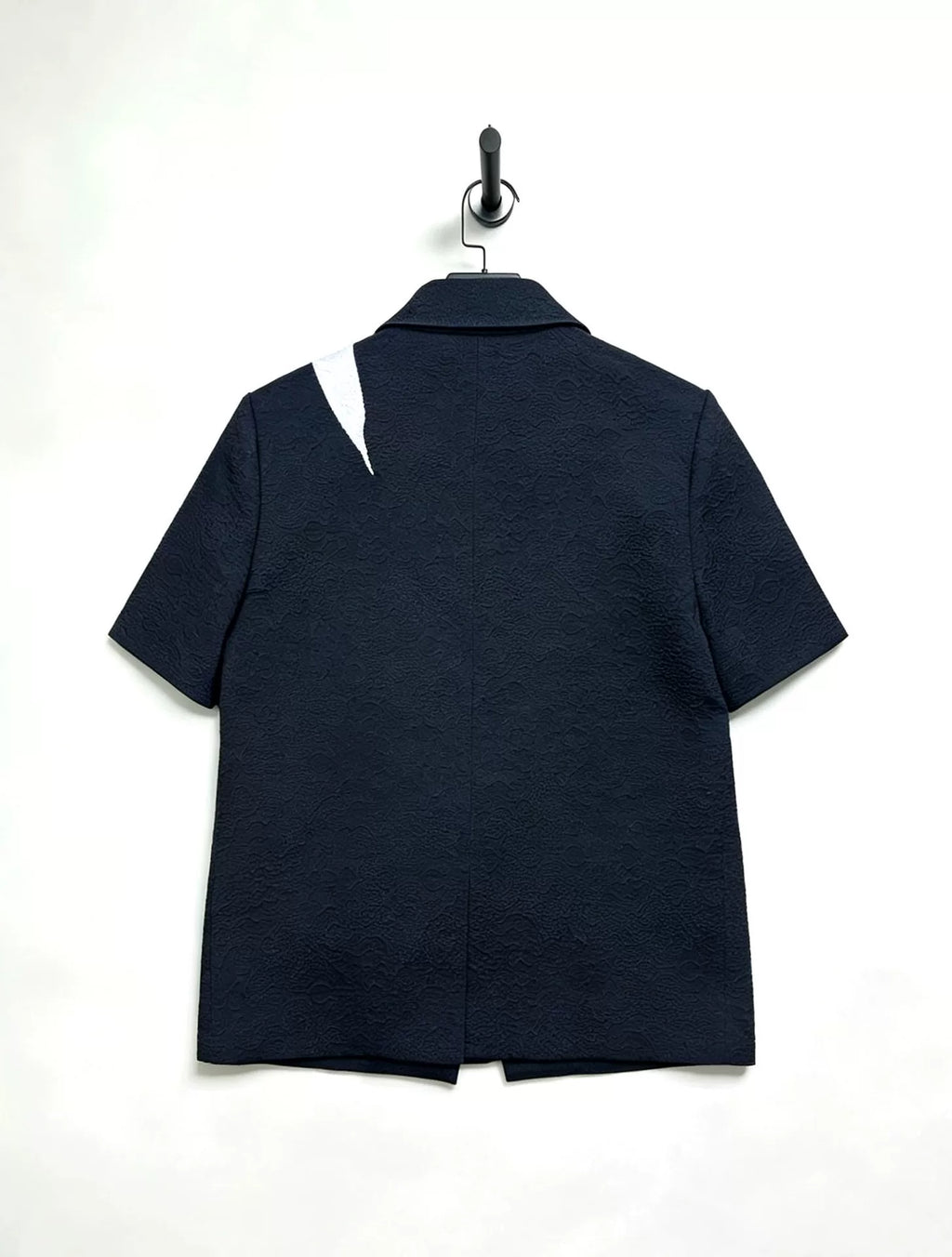 Maison Margiela jacquard embossed tonal pattern short jacket