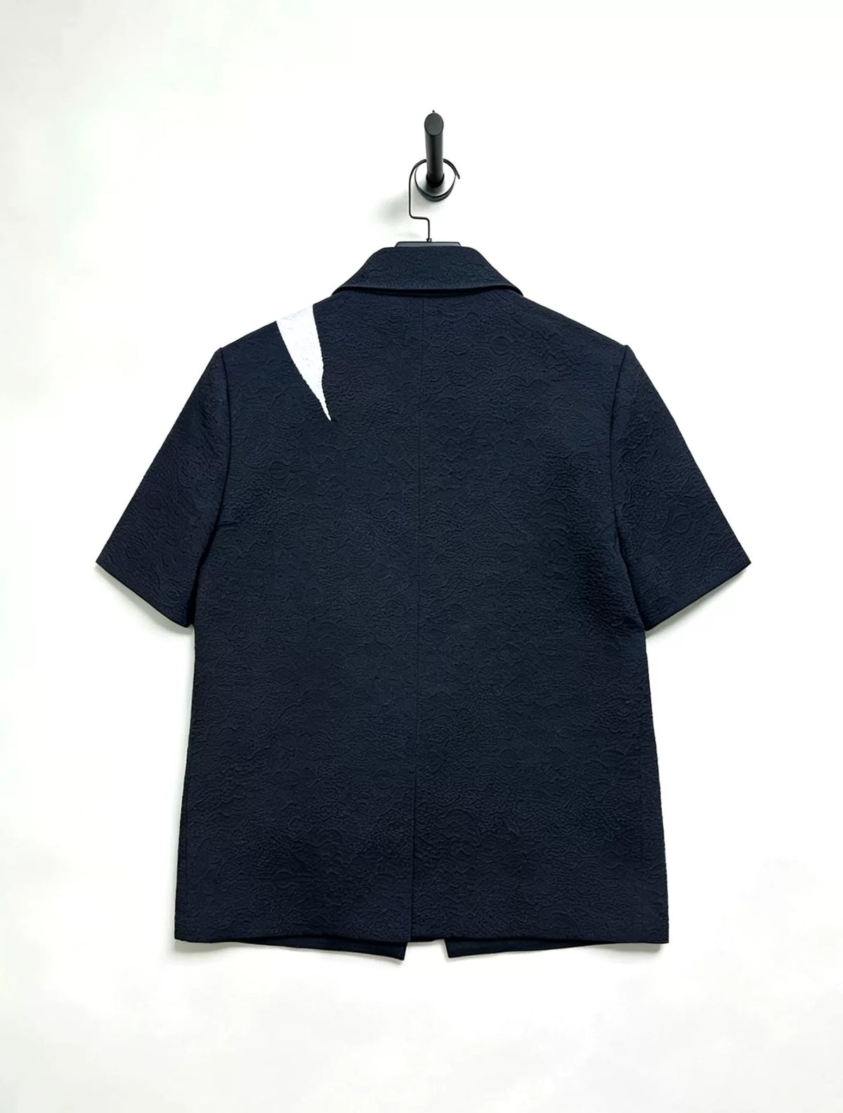 Maison Margiela jacquard embossed tonal pattern short jacket