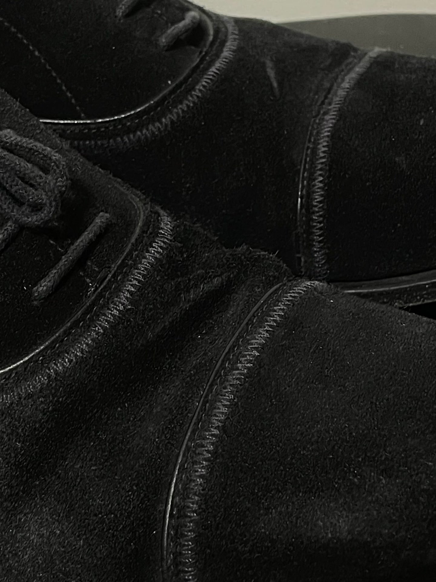 Prada Suede Stitch Derby Shoes