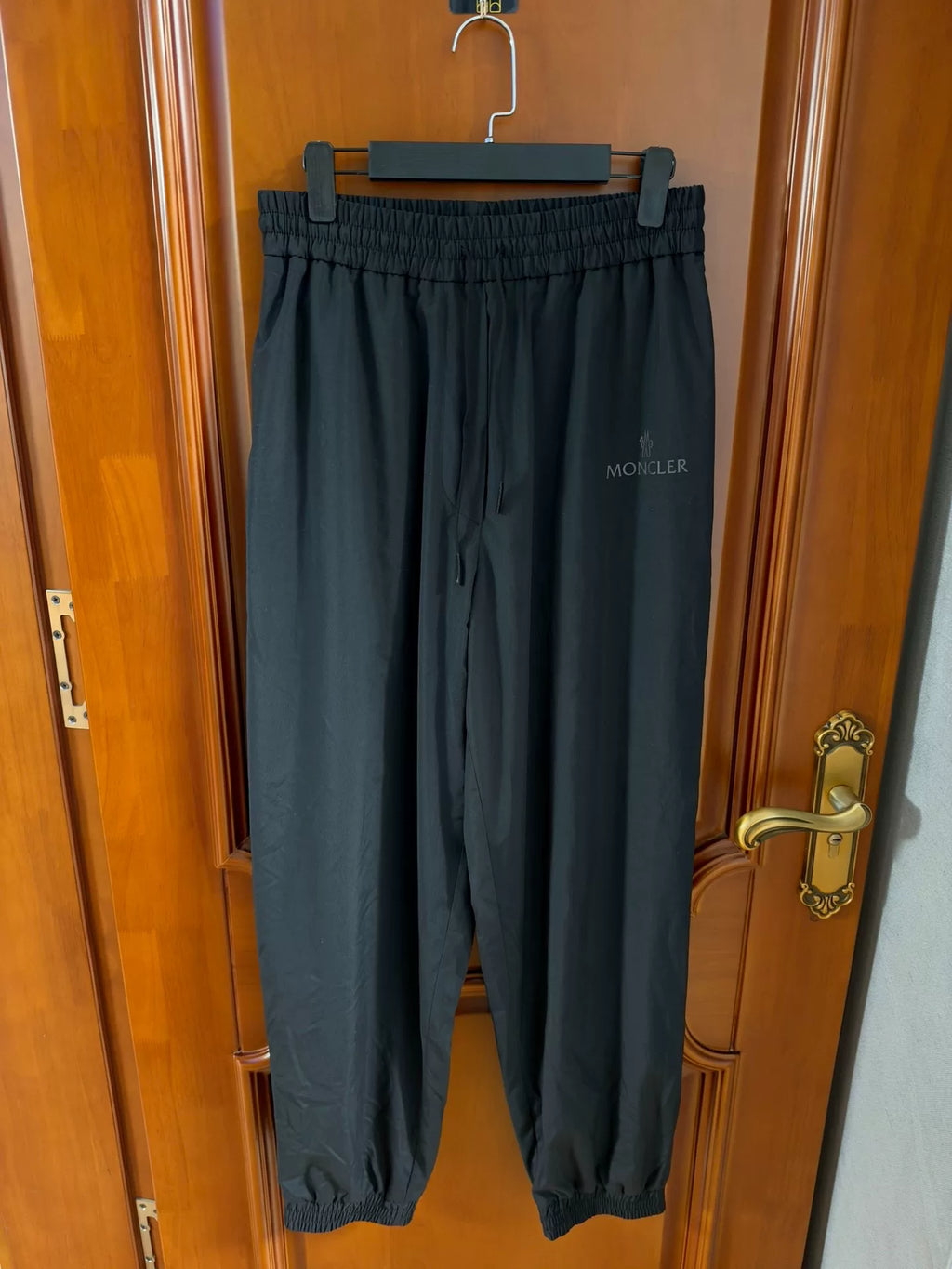 Moncler Black Nylon Jogger Pants