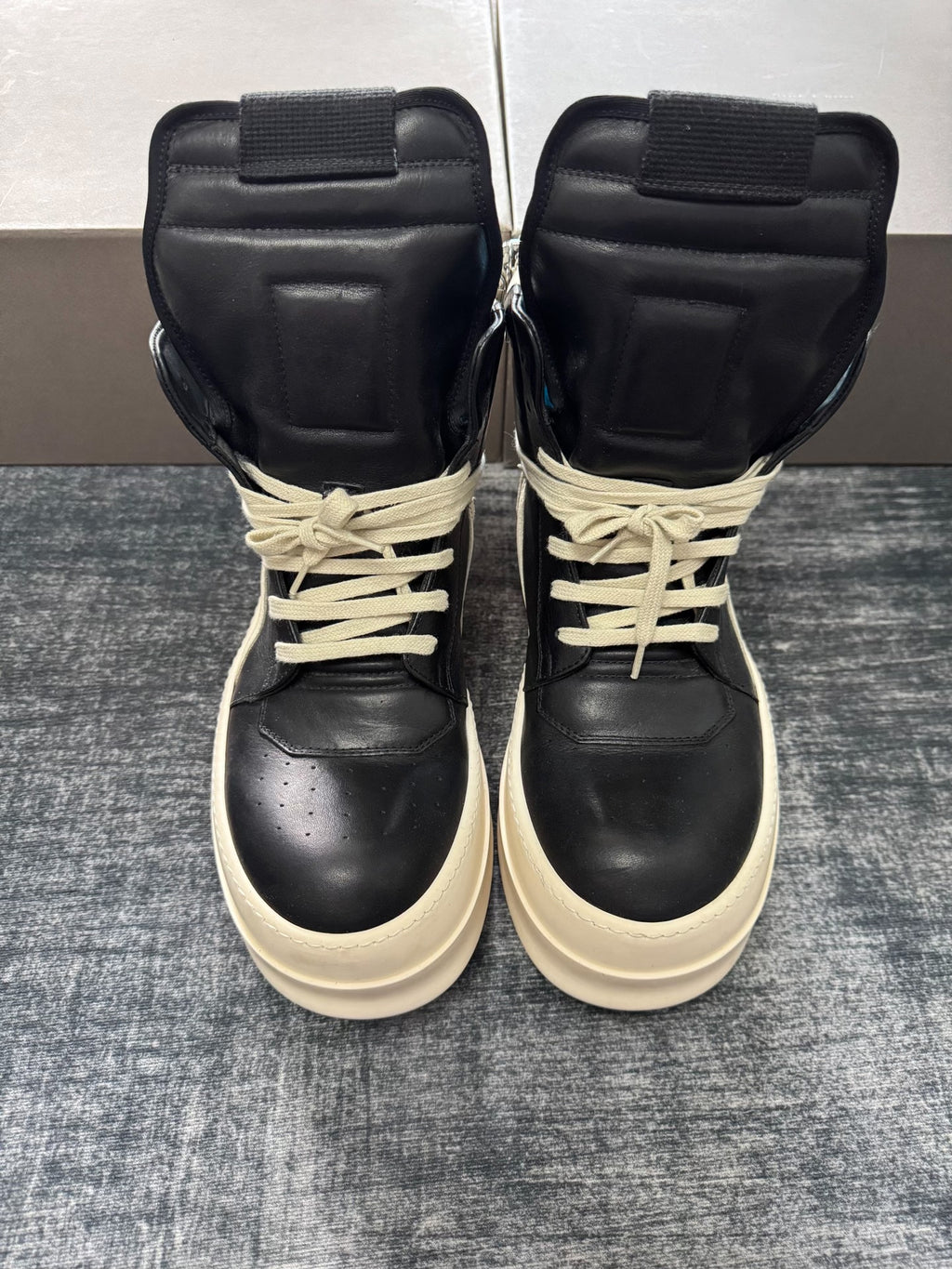 Rick Owens Inverted-Triangle Platform Sneakers