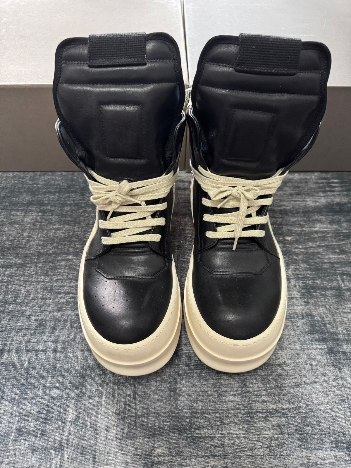 Rick Owens Inverted-Triangle Platform Sneakers