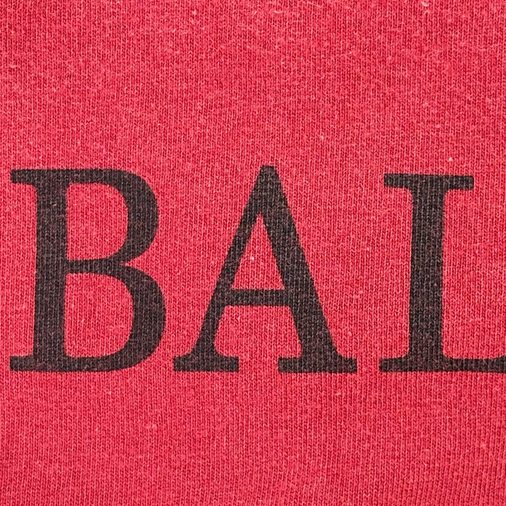 Balenciaga Red Double B Wheat Print Short Sleeve T-Shirt