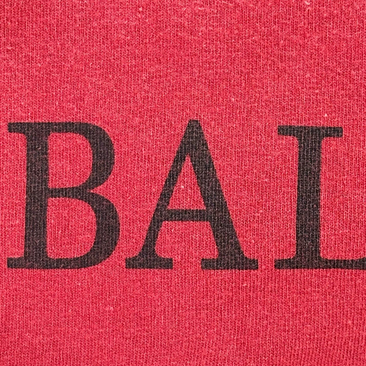 Balenciaga Red Double B Wheat Print Short Sleeve T-Shirt