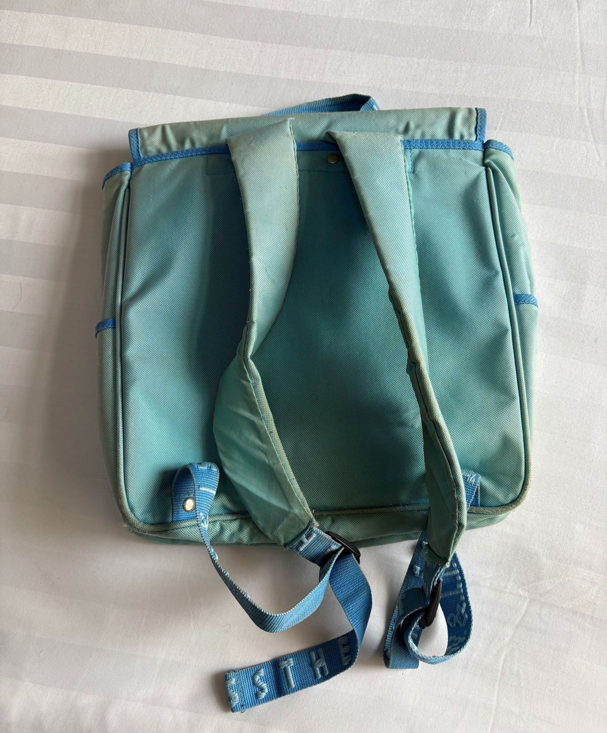 Walter Van Beirendonck W&Lt Pukpuk Blue Slogan Vintage Backpack