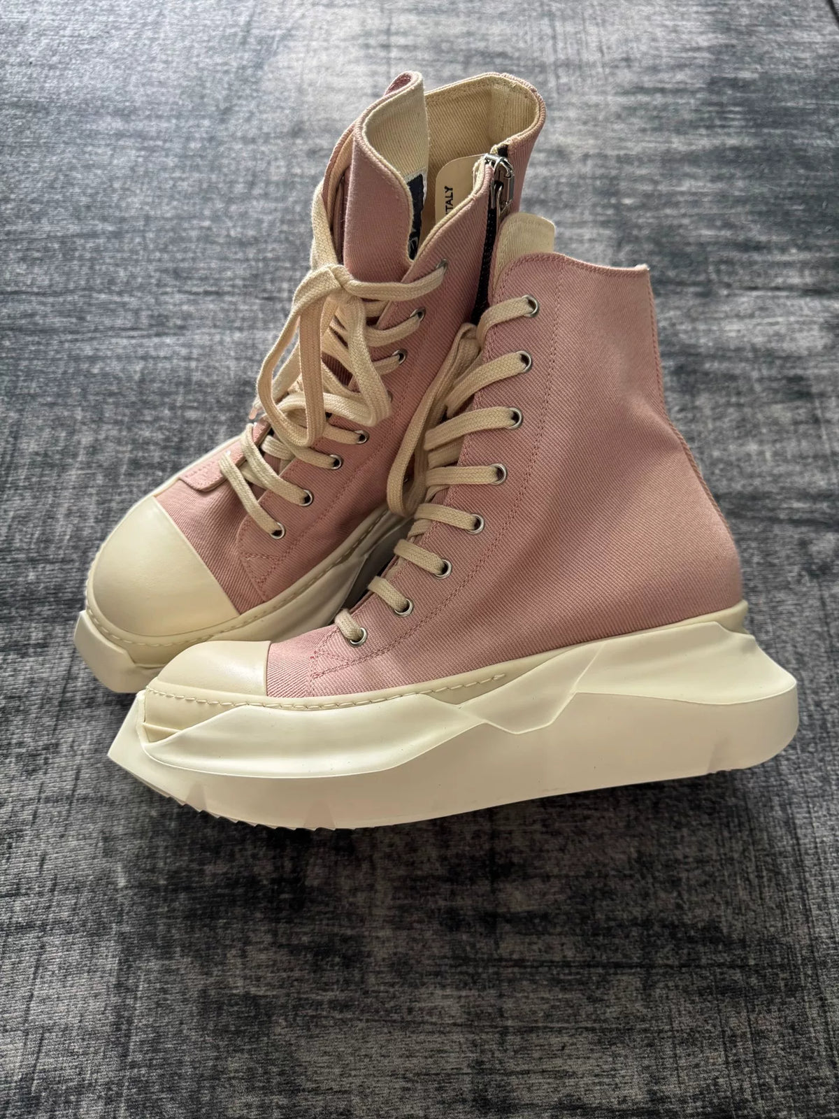 Rick Owens cherry blossom pink tank‑sole large Converse shoes