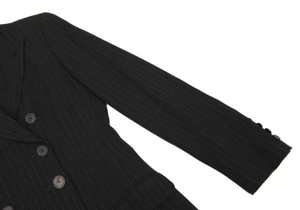Jean Paul Gaultier Vintage Black Striped Double-Breasted Blazer