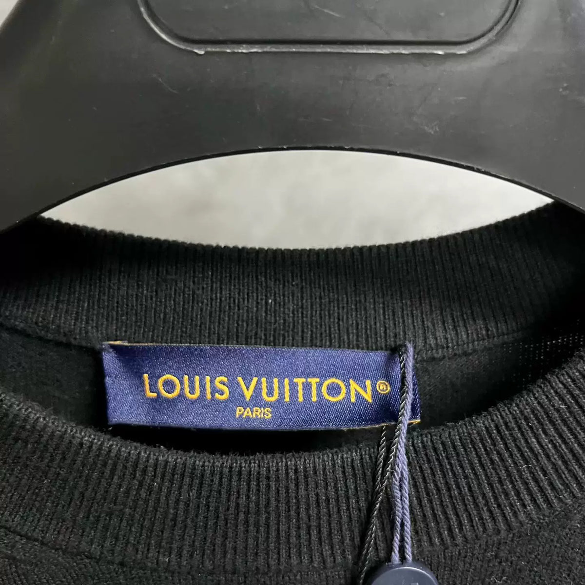 Louis Vuitton Black Gradient Decoration Short Sleeve T-Shirt