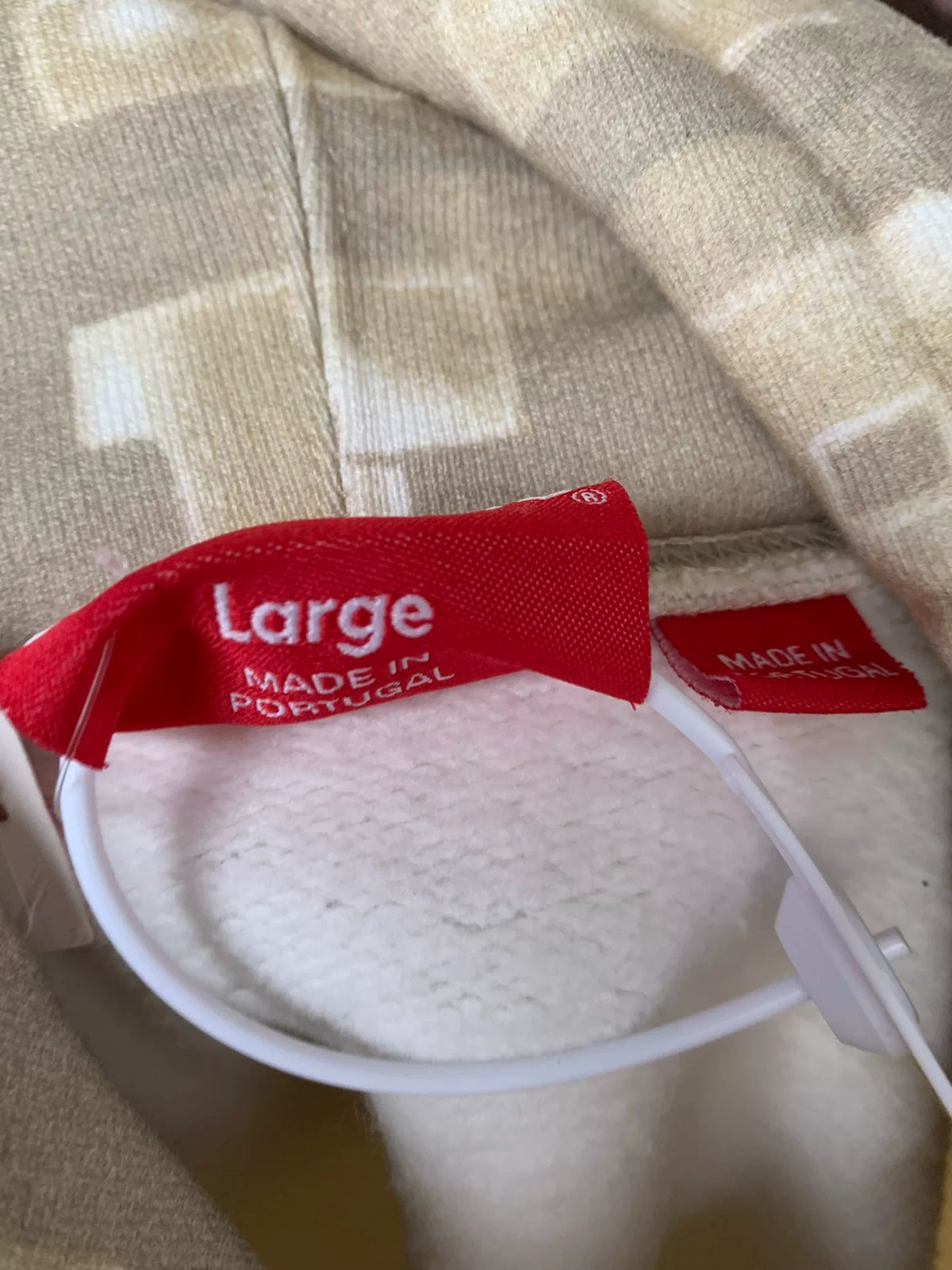Supreme FW20 Week 1 Blocks Beige Hooded Sweater