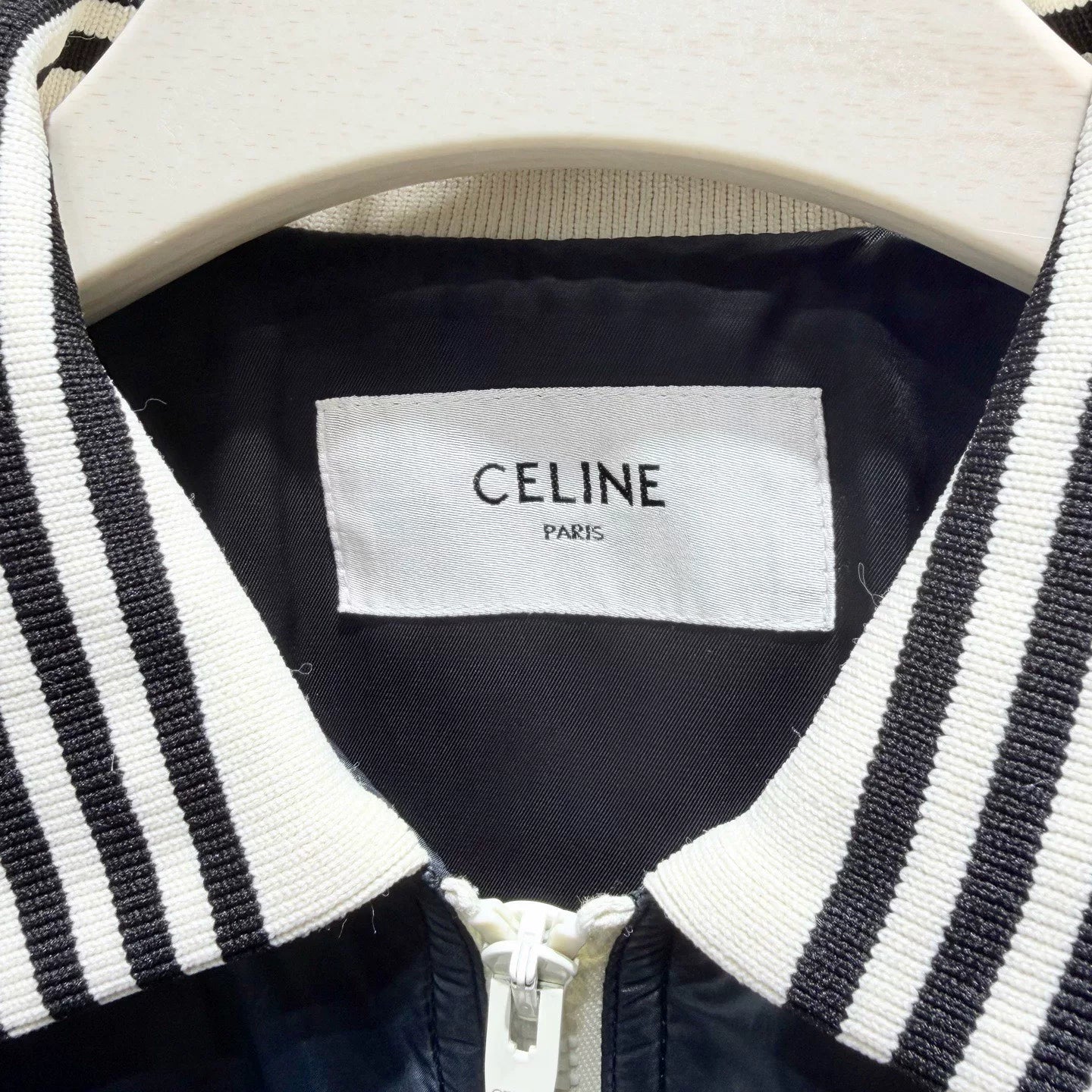 Celine Logo Print Black Jacket