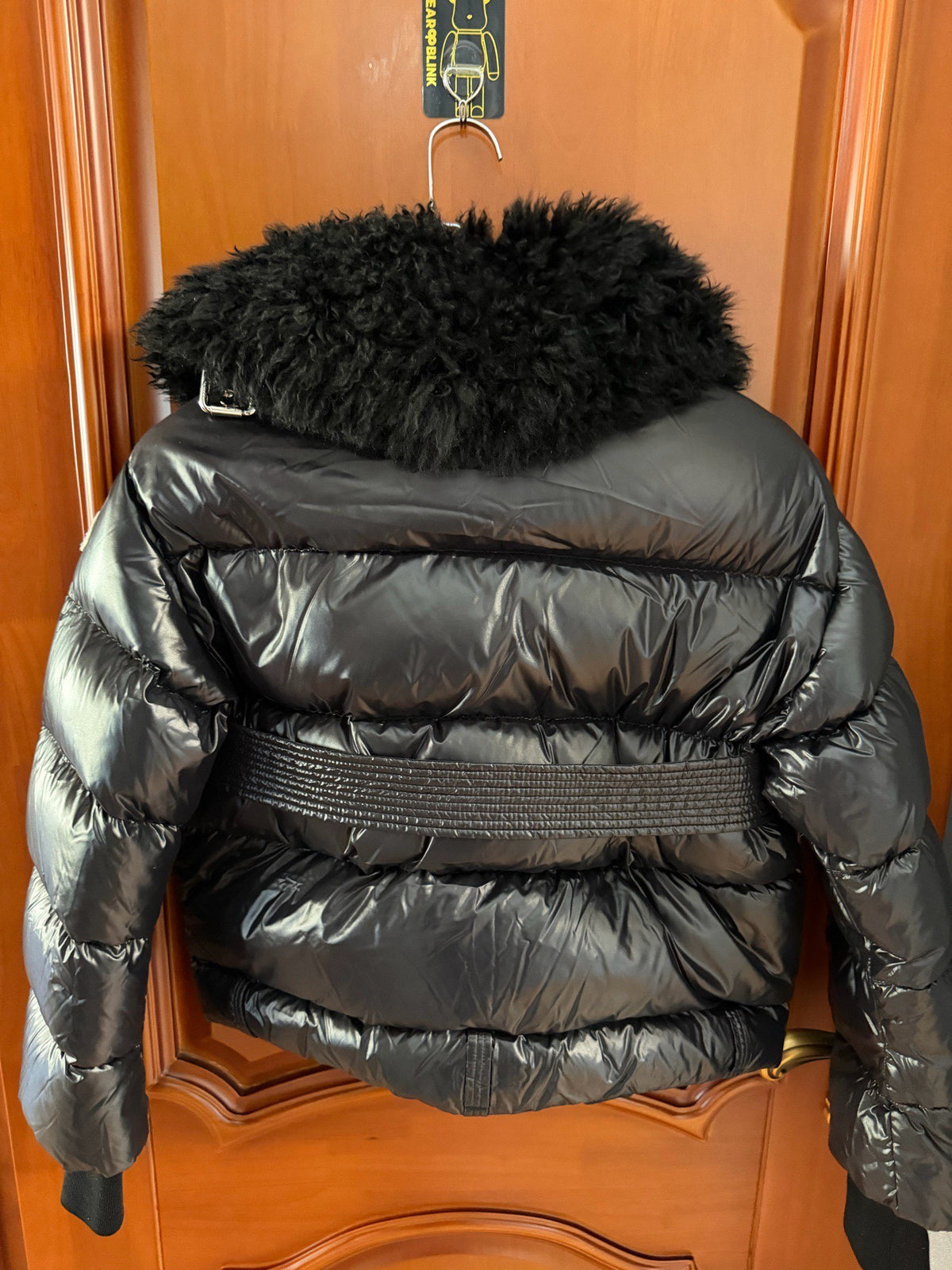 Moncler Montgetech Black Detachable Fur Collar Down Jacket