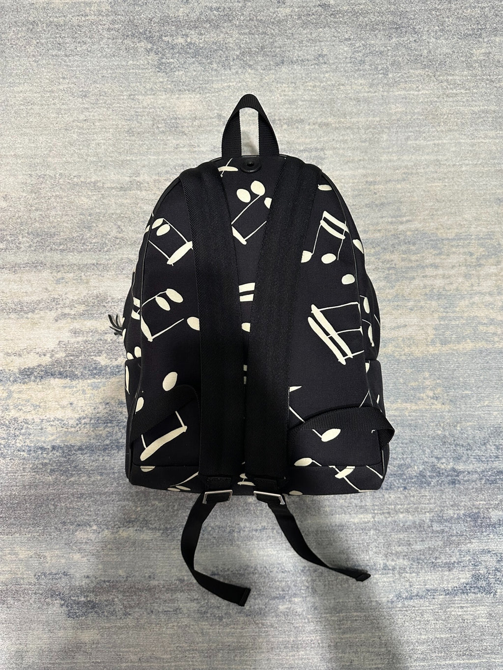 Saint Laurent SS16 Musical Notes Pieced Leather Backpack