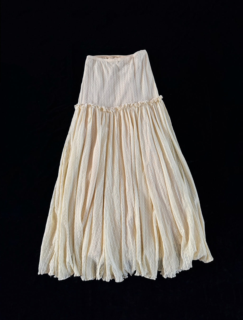 Jean Paul Gaultier Midi Yellow Skirt