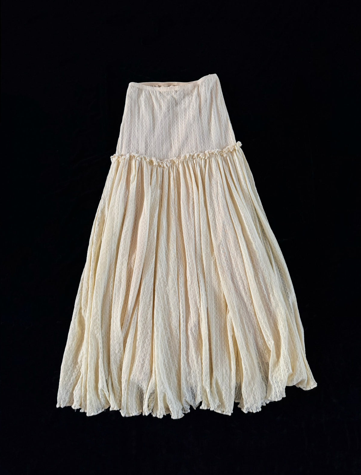 Jean Paul Gaultier Midi Yellow Skirt