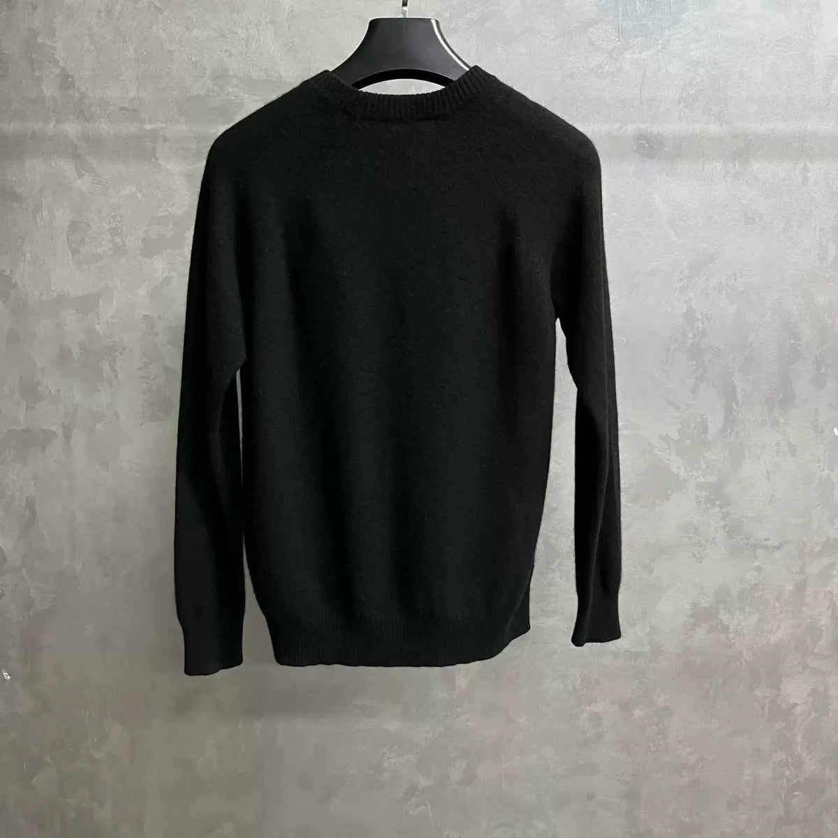 Dior Black Letter Crew Neck Cashmere Sweater