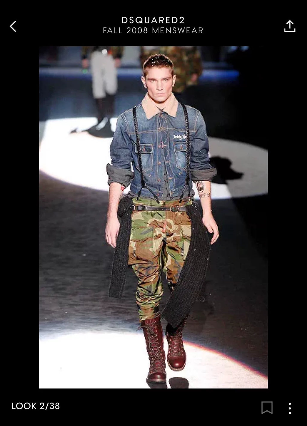Dsquared2 Washed Denim Short Jacket