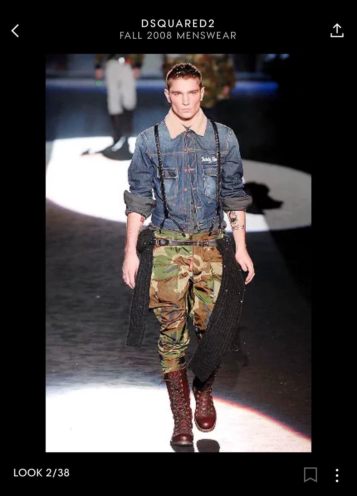 Dsquared2 Washed Denim Short Jacket