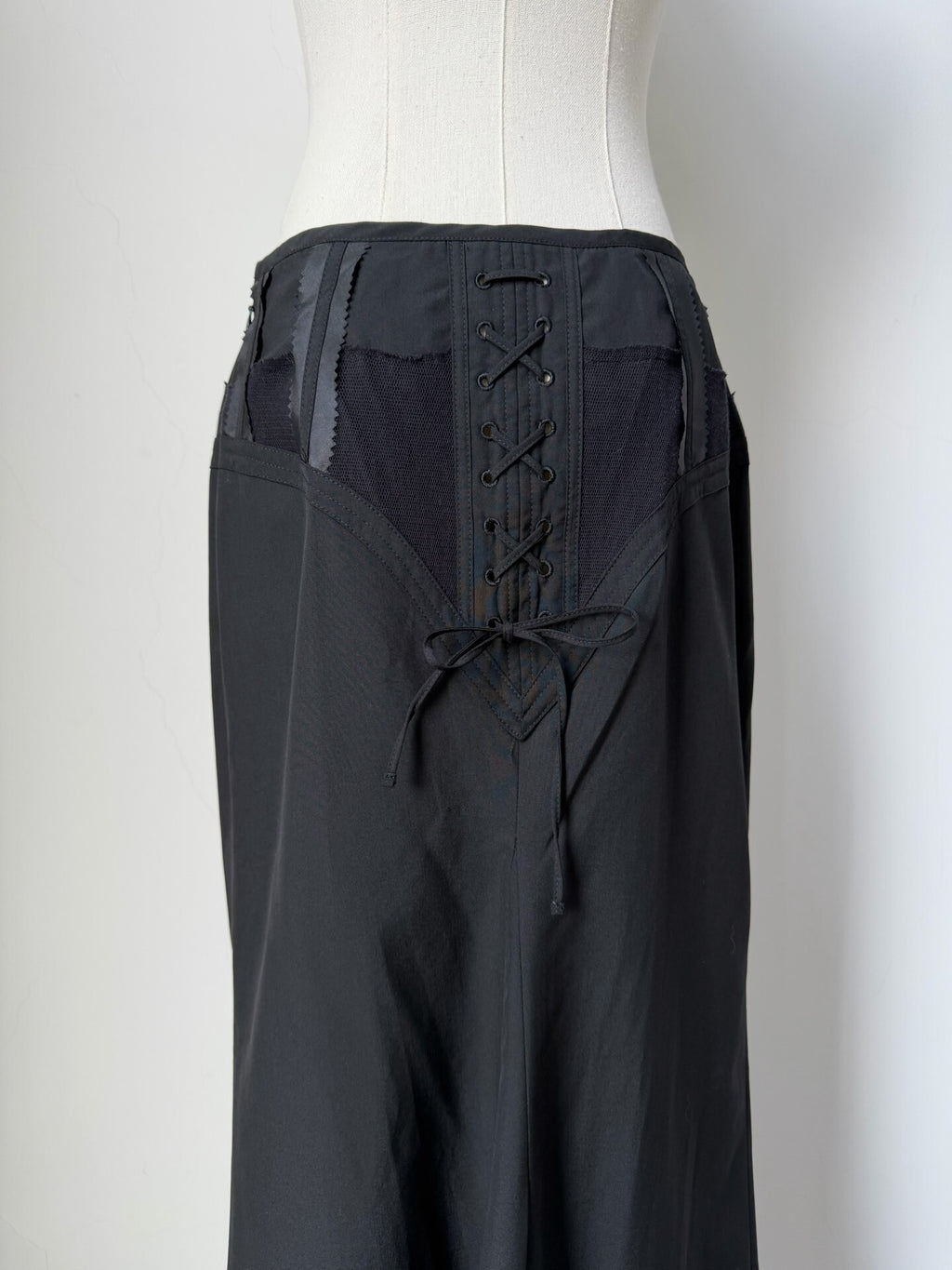 Jean Paul Gaultier Midi vintage tie-back fishtail skirt