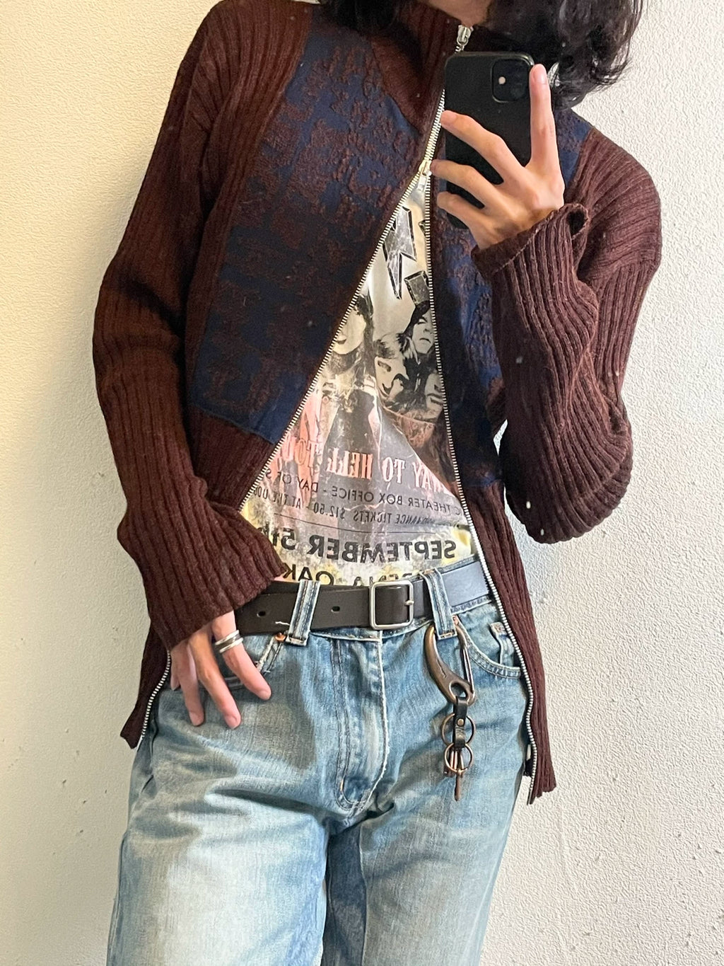 Jean Paul Gaultier Alpaca Wool Fuzzy Sweater