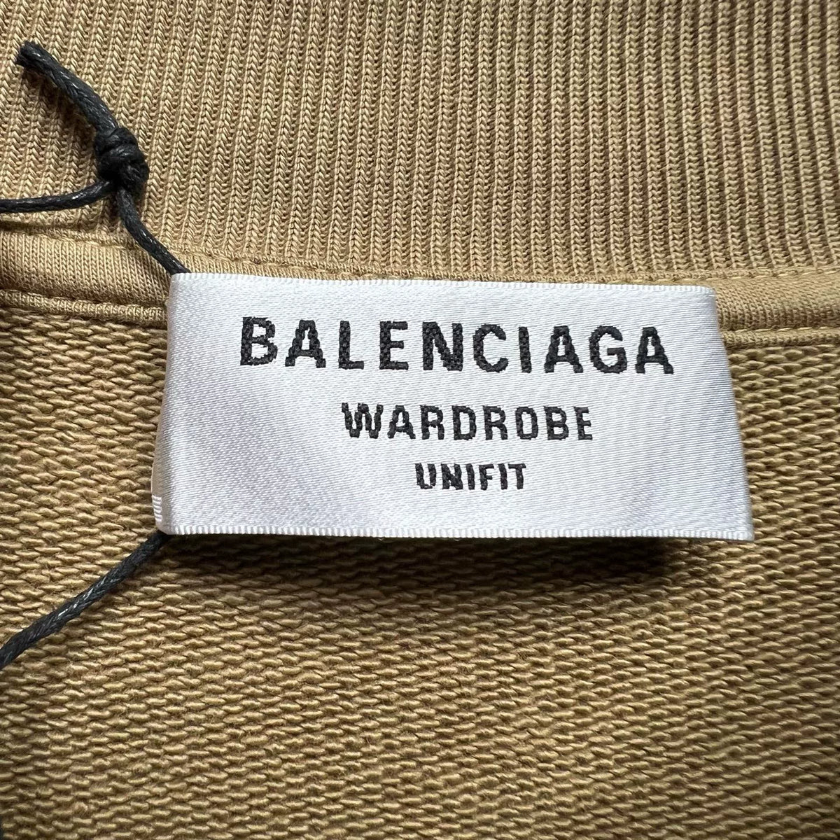 Balenciaga Wheat Double B Embroidered Logo Sweater