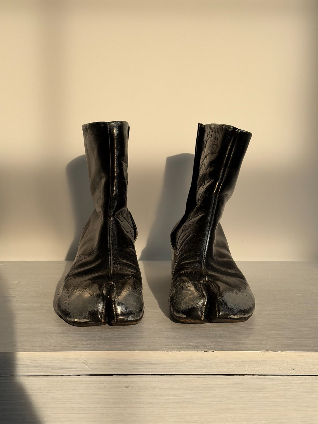Maison Margiela Color Wash Leather Tabi Shoes