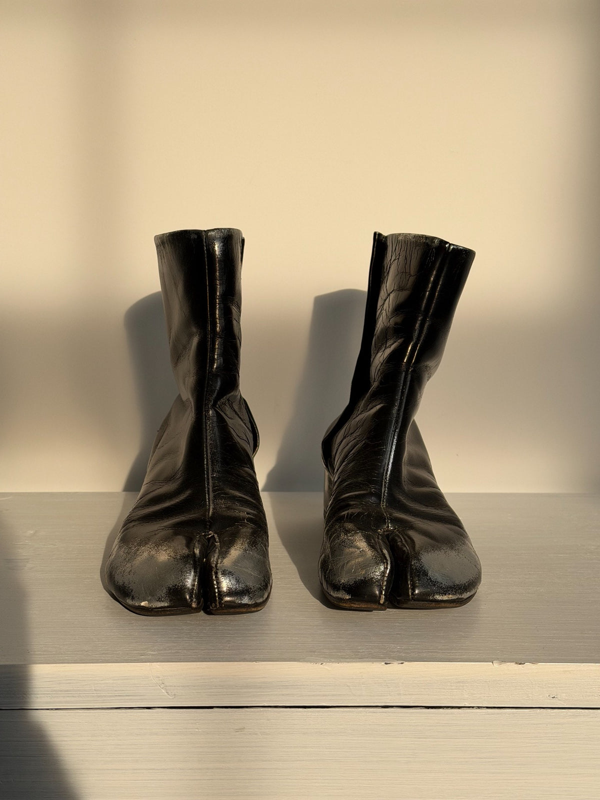 Maison Margiela Color Wash Leather Tabi Shoes
