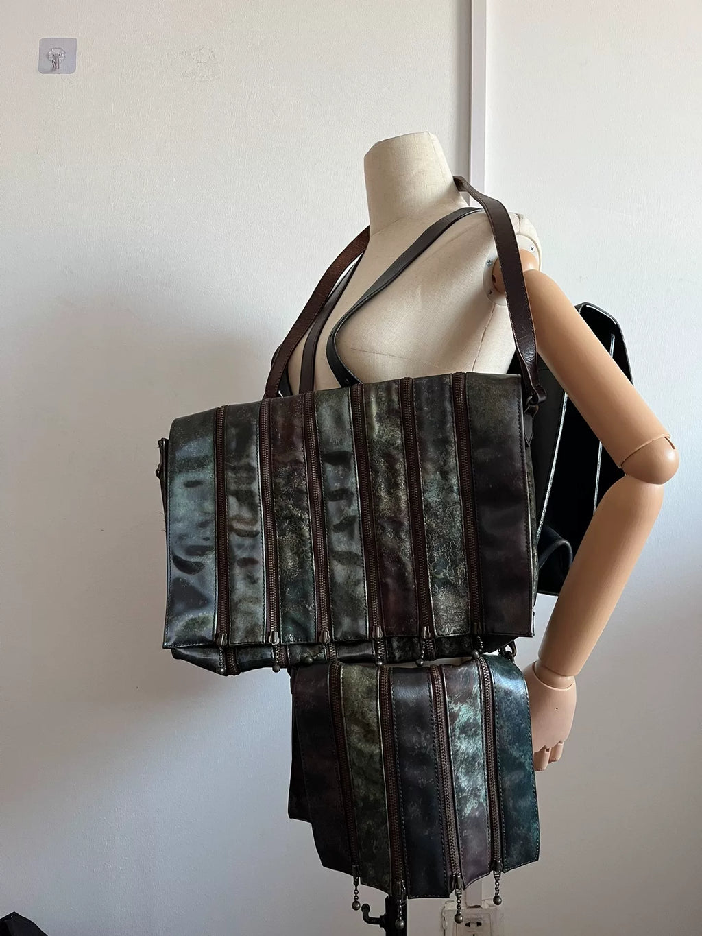 Jean Paul Gaultier Jade Beetle Deconstructed Small Crossbody Bag