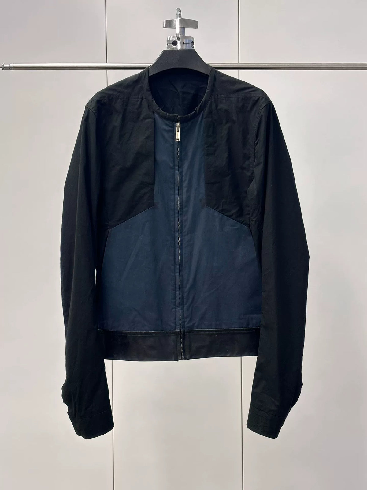 Rick Owens｜Patchwork Leather Motorcycle Jacket