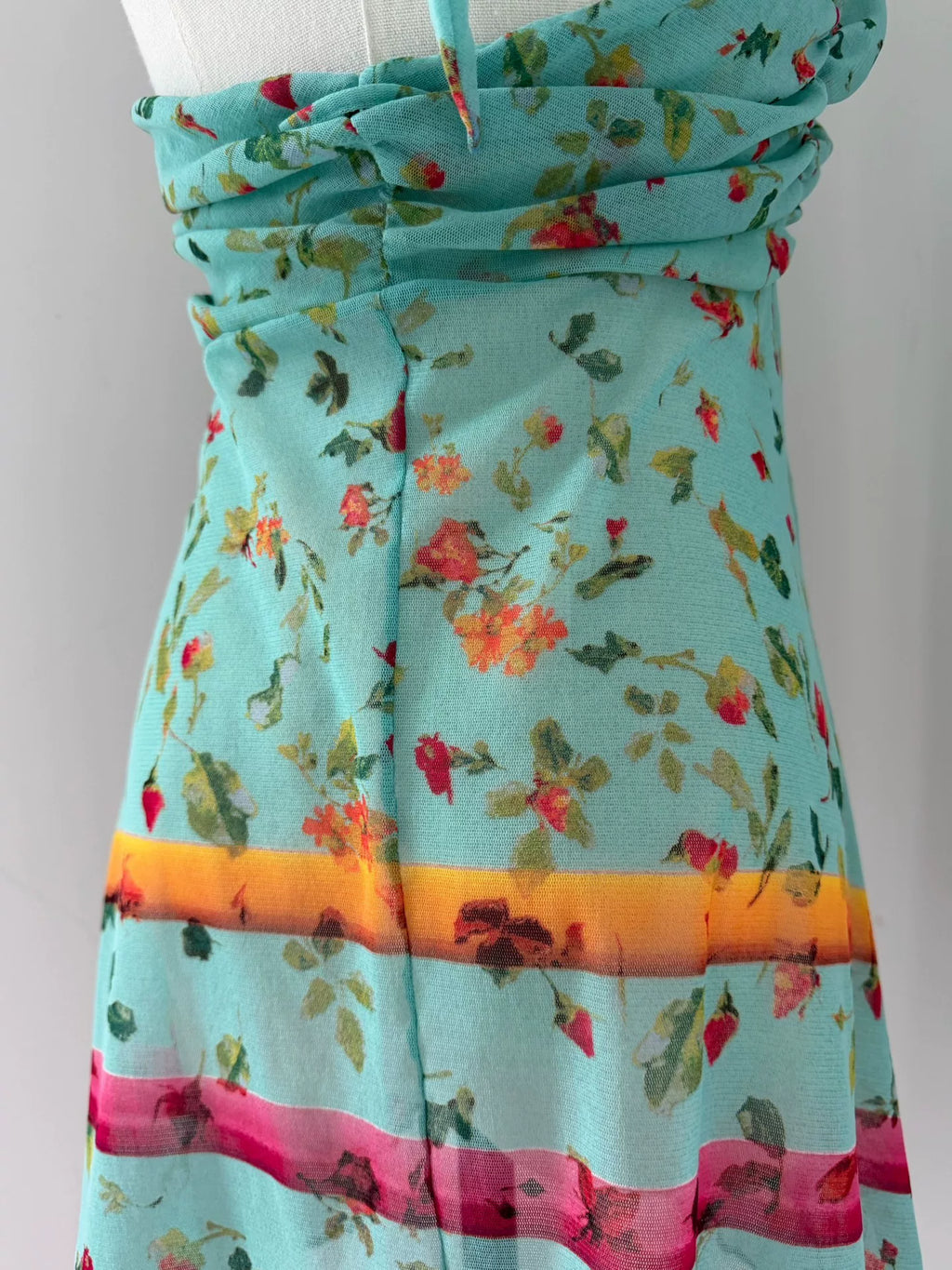 Jean Paul Gaultier Vintage Floral Mesh Top