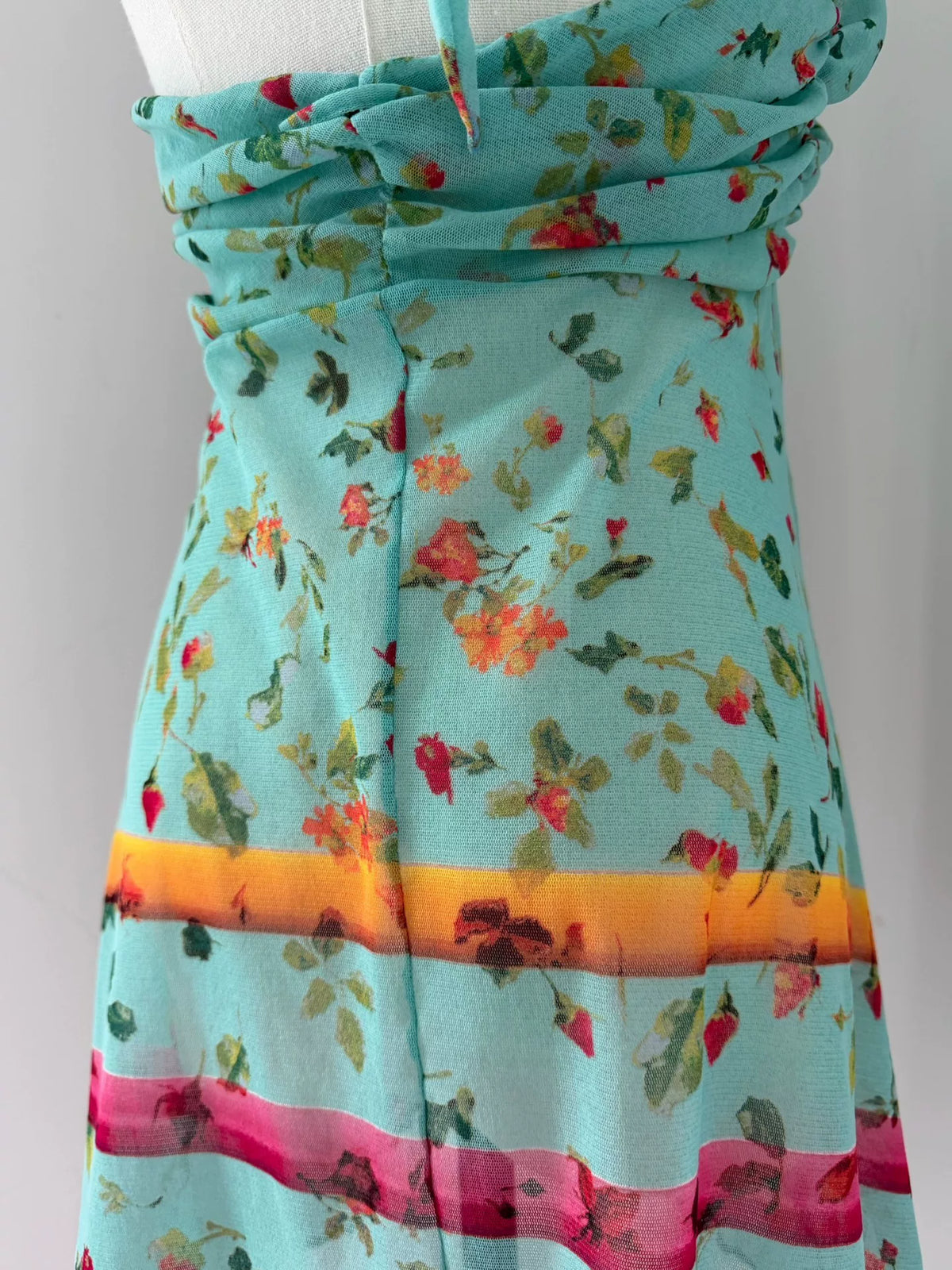 Jean Paul Gaultier Vintage Floral Mesh Top