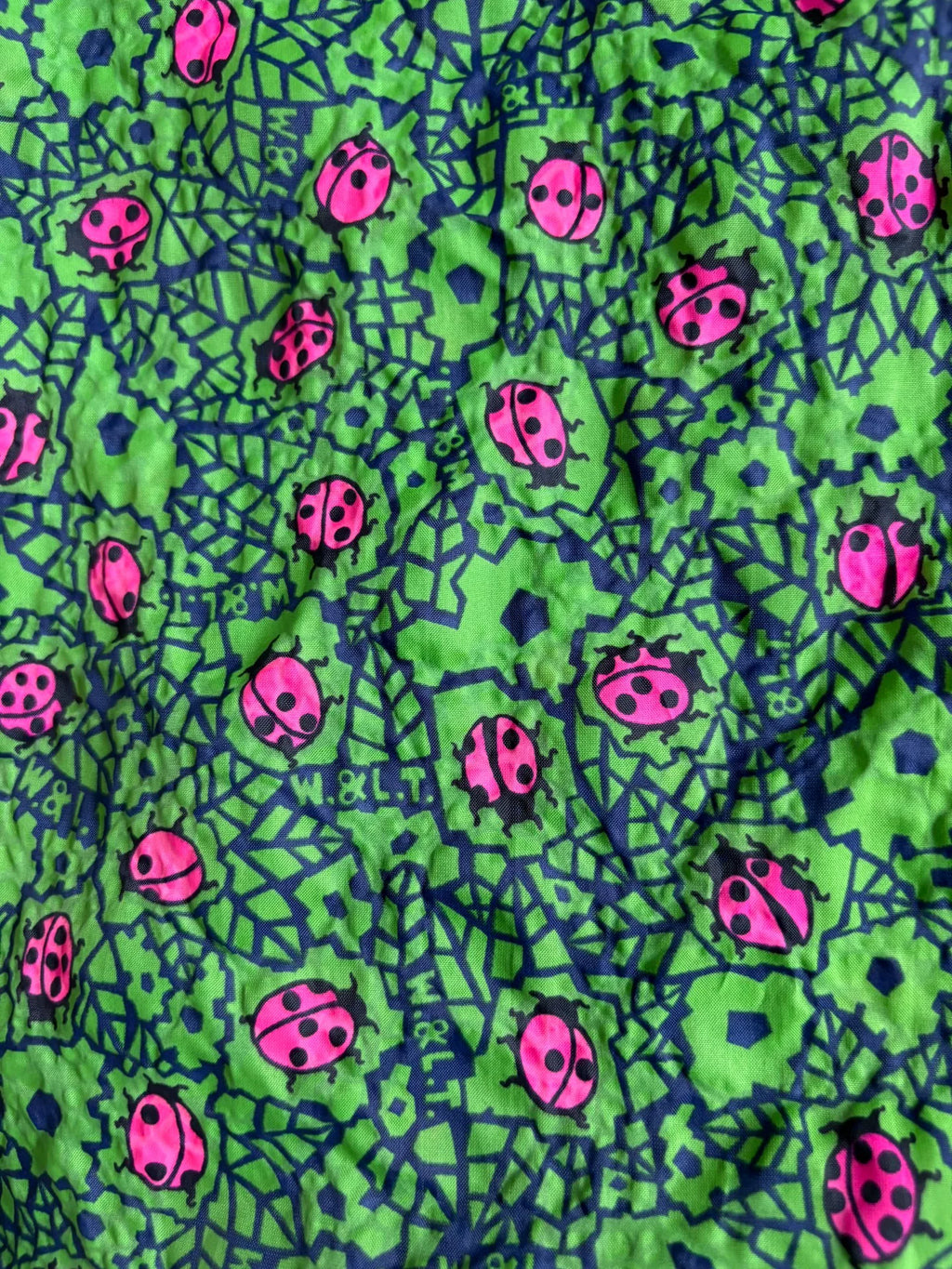 Walter van Beirendonck show‑model beetle dress W&LT second‑hand vintage 1997‑1998 show‑model Seven‑star ladybug printed dress