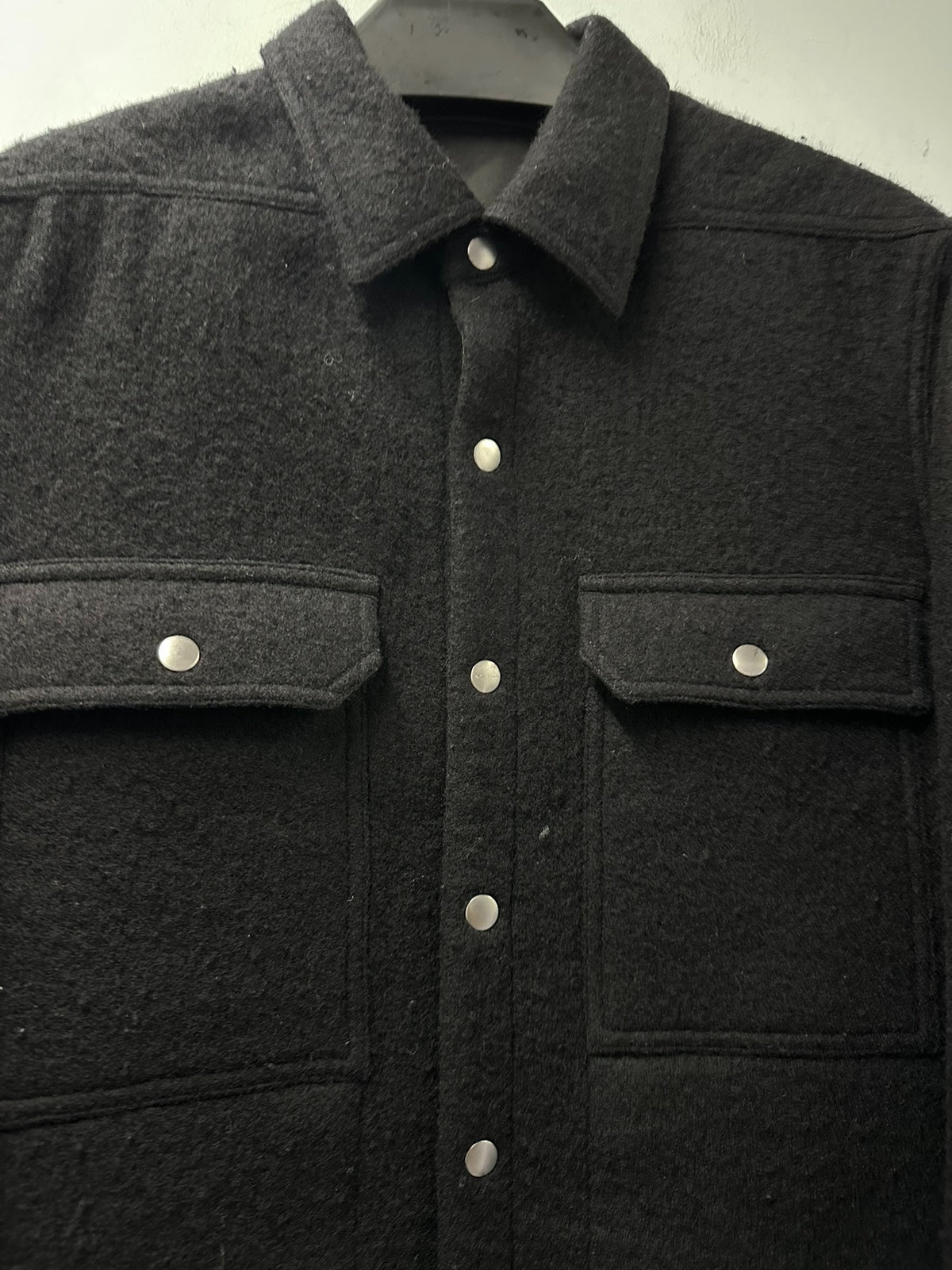 Rick Owens wool shirt jacket