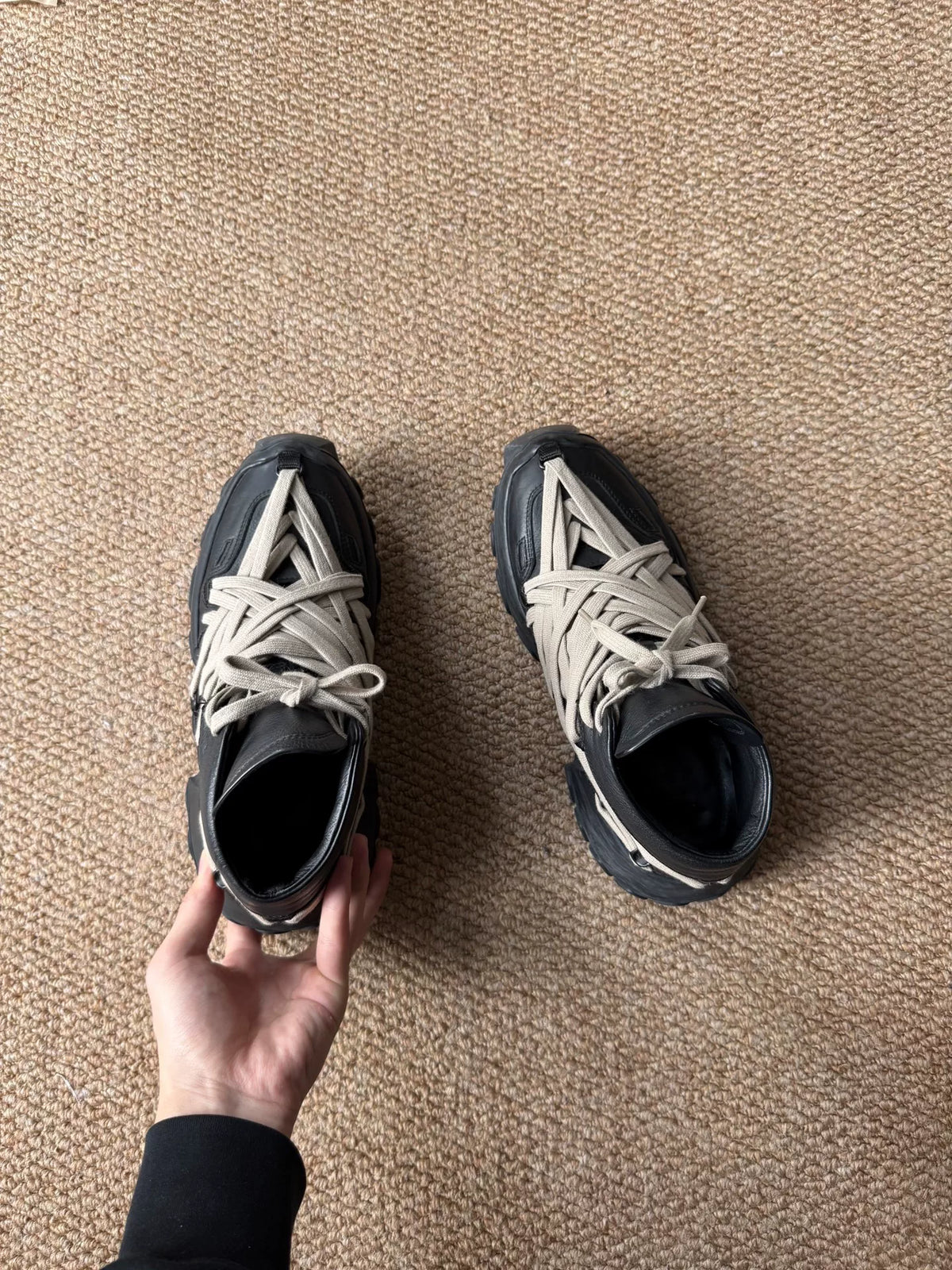 Rick Owens Octopus Sole Laced Sneakers